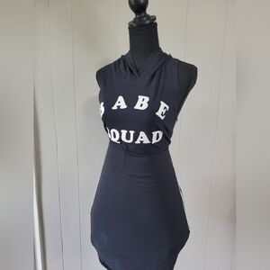Medium Forever 21 Hooded "Babe Squad" Dress